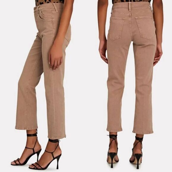 MOTHER The Stash Tripper Ankle Jeans, Brown 25 $208 - Picture 2 of 11